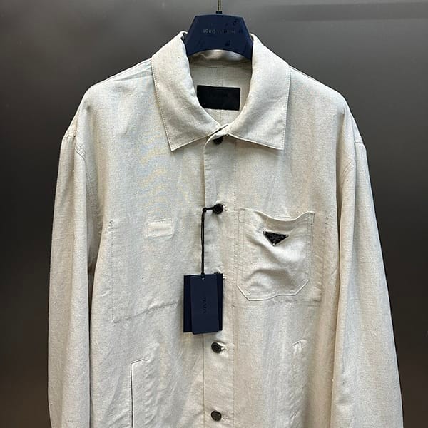 希少プラダ シャンブレーブルゾン  レプリカ シャツ puy37626